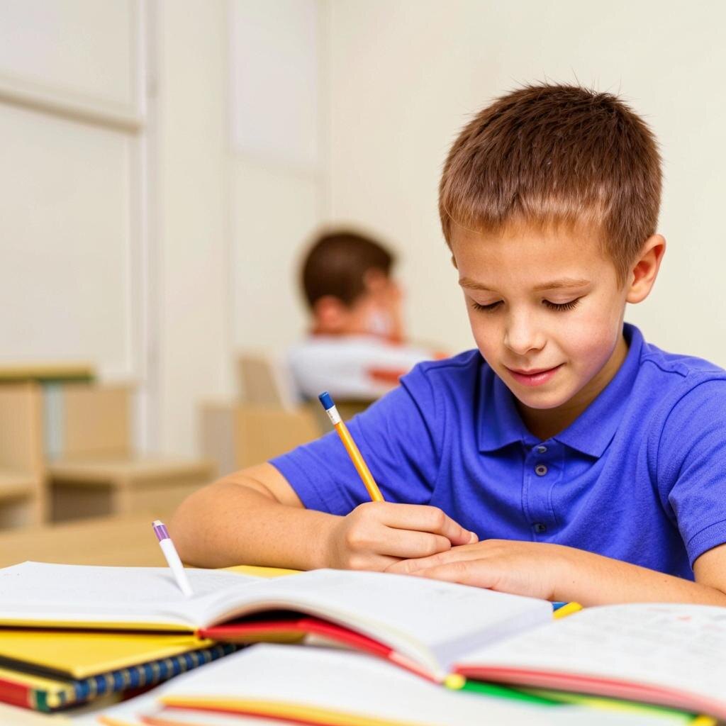 Детям бывает полезна помощь взрослых в том числе чтобы собраться и организовать свою учебу