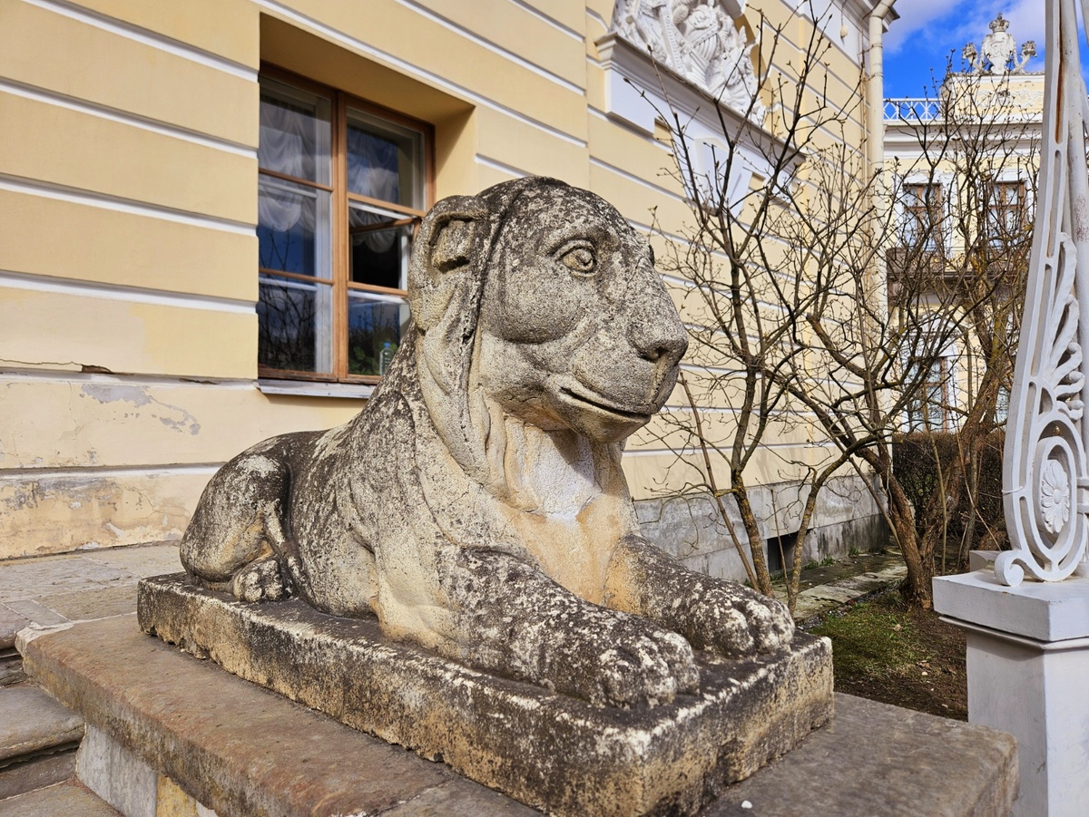 Лев на выходе из дворца.