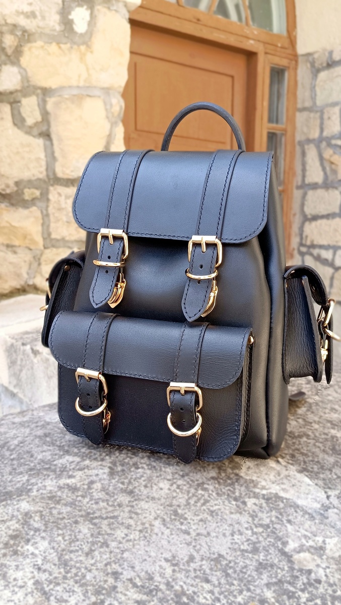 Рюкзак нашего изготовления, натуральная кожа