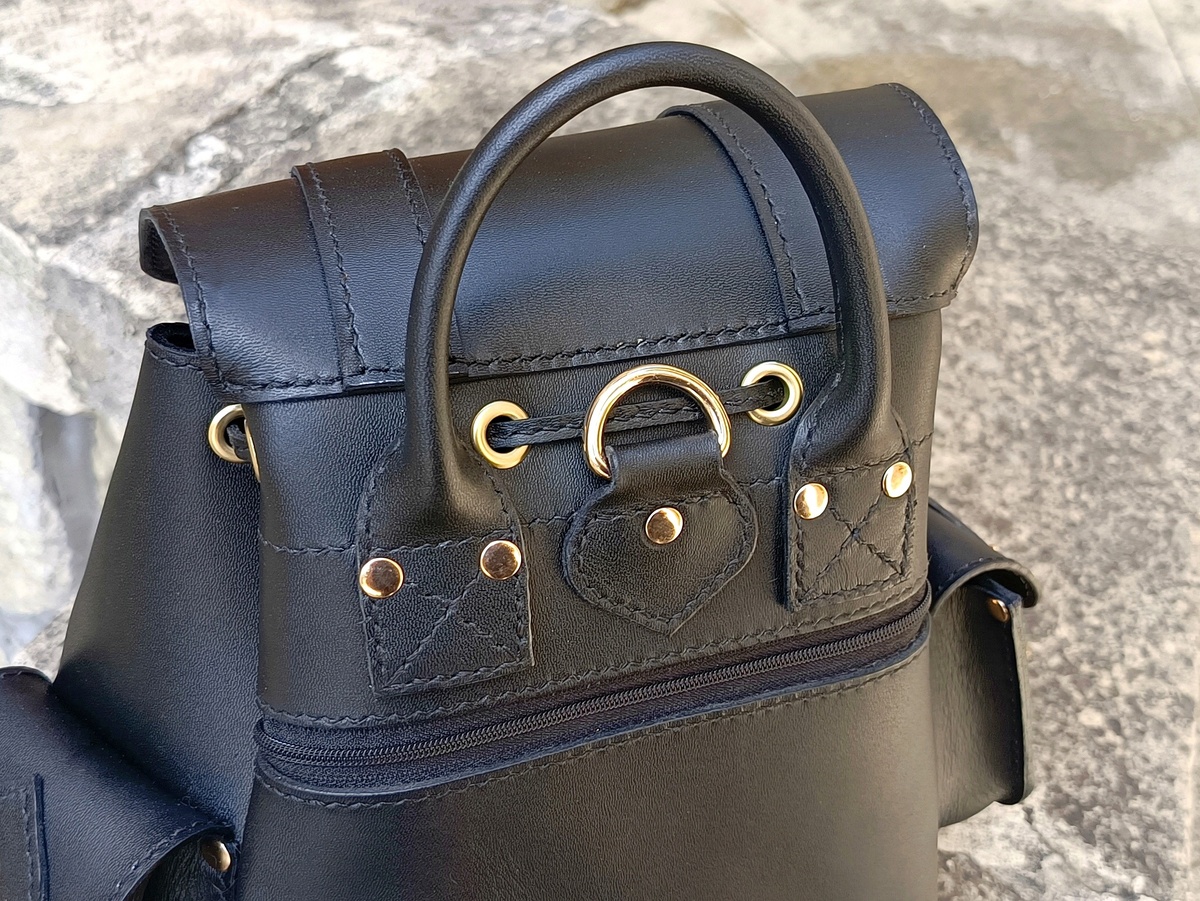 Рюкзак нашего изготовления, натуральная кожа