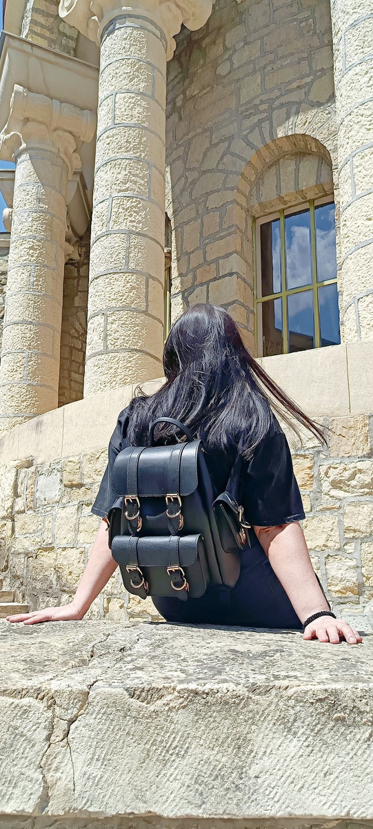 Рюкзак нашего изготовления, натуральная кожа