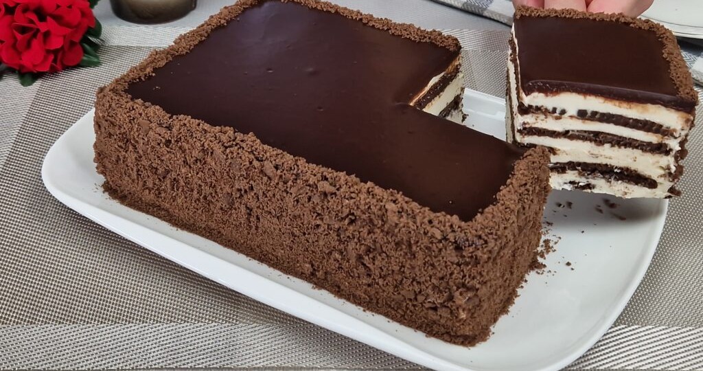 Шоколадный торт с божественно вкусным кремом. Просто и Быстро без выпечки