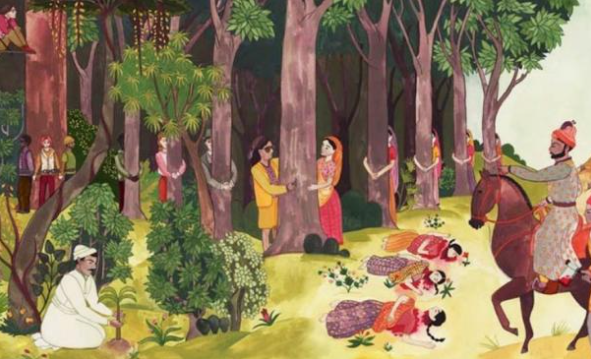 Рисунок случившегося из индийской летописи