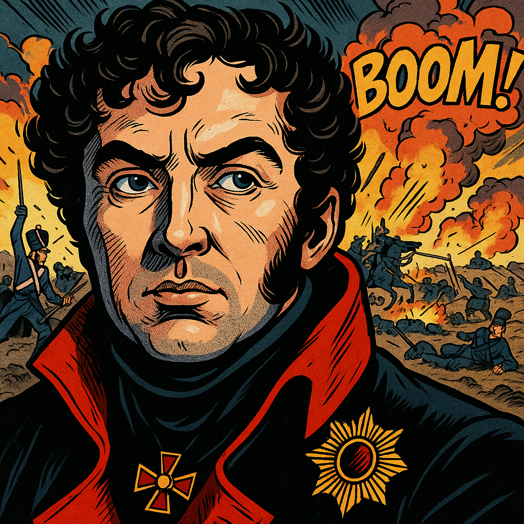 Изображение от автора Н.Каменского, который дал прикурить шведам и накостылял туркам