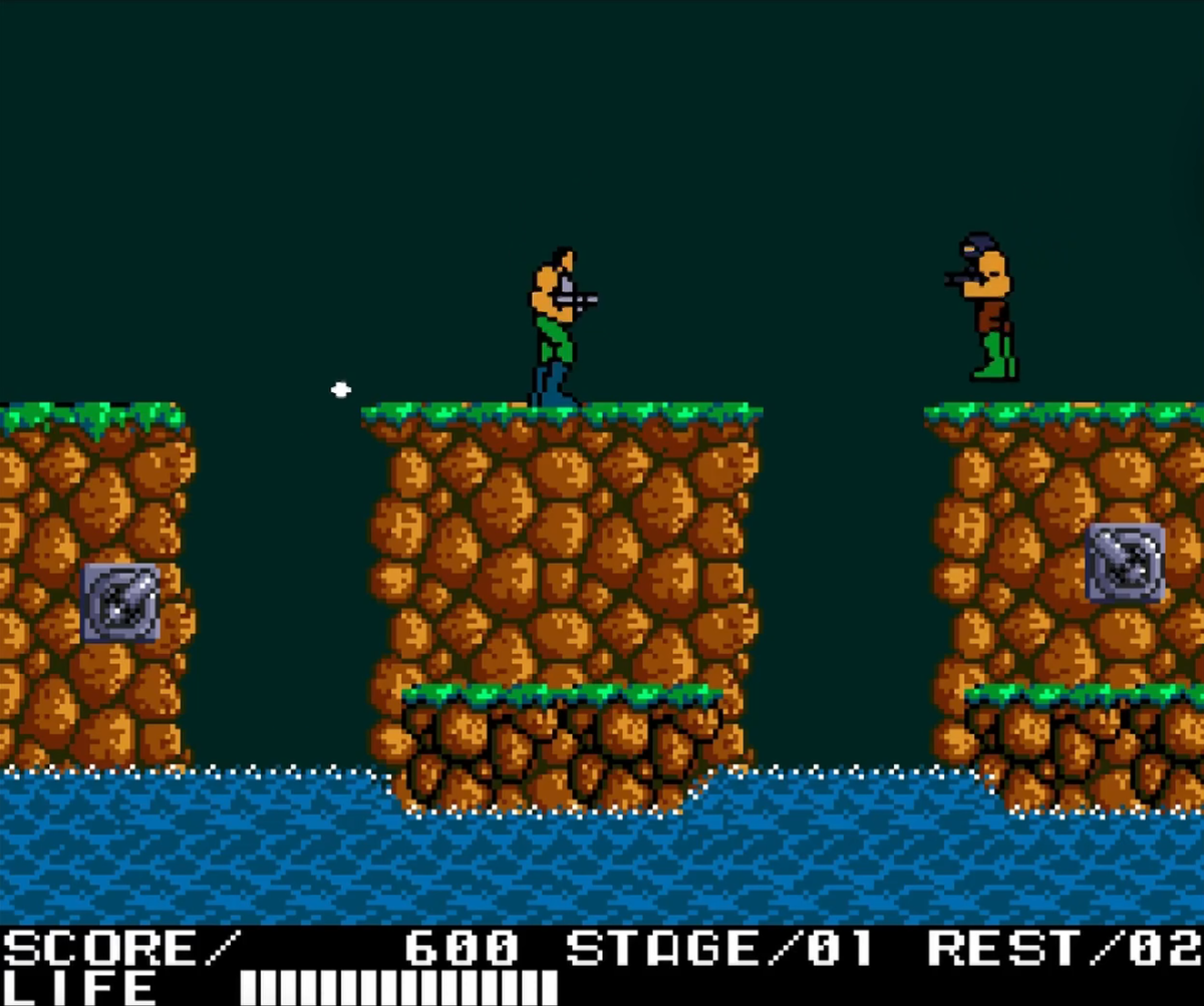 Contra на MSX2 первый уровень