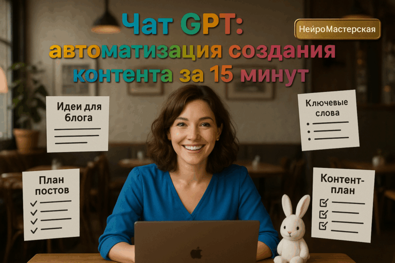    Чат GPT: автоматизация создания контента за 15 минут Оксана Солдатова