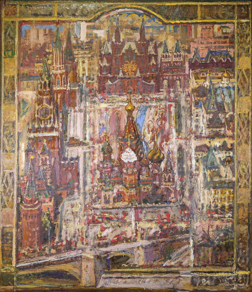 "1 Мая" - Соловых Г. И. холст/масло 1991 год 80х70