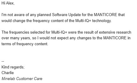 Ответ Minelab