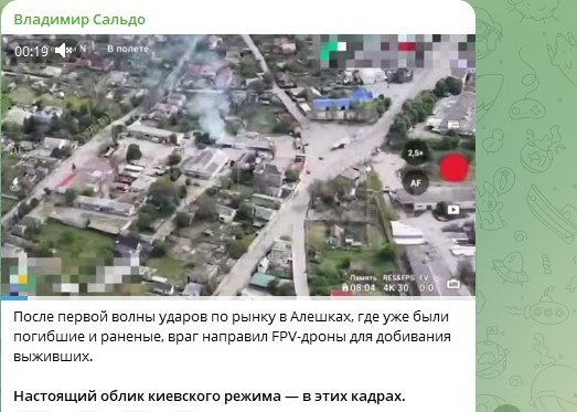    Фото: Скриншот Telegram/Владимир Сальдо