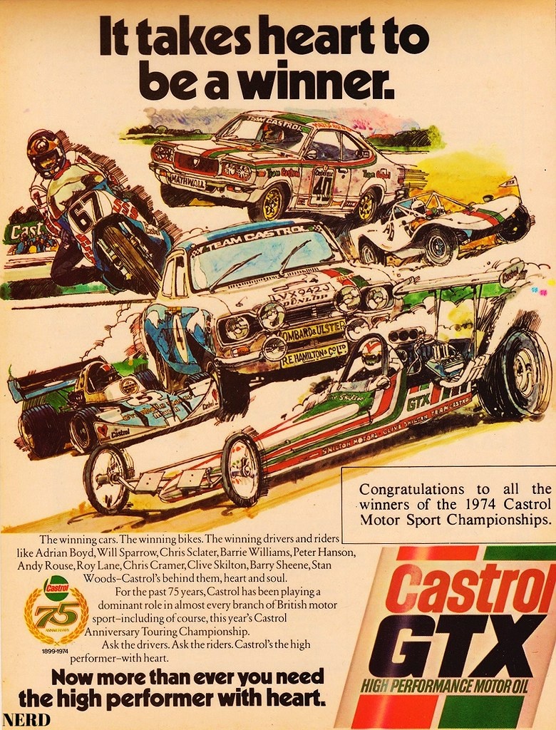 Рекламный постер «Castrol GTX»