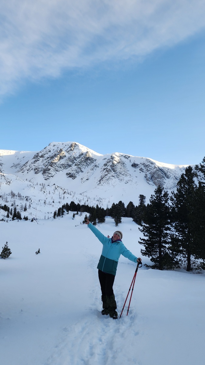 В походе на Каракольские озера, Горный Алтай, 1 марта 2025