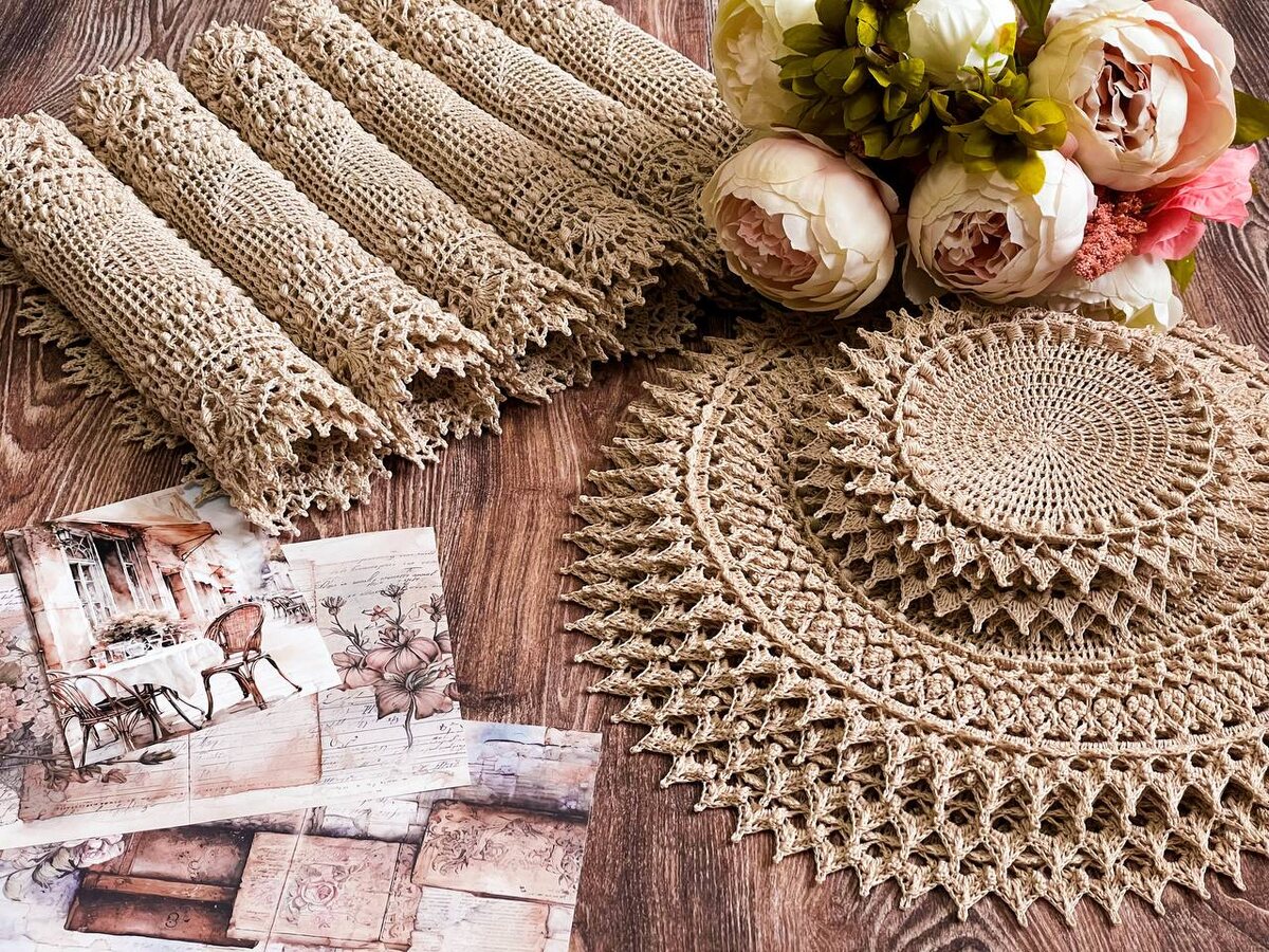 Рельефные интерьерные салфетки 