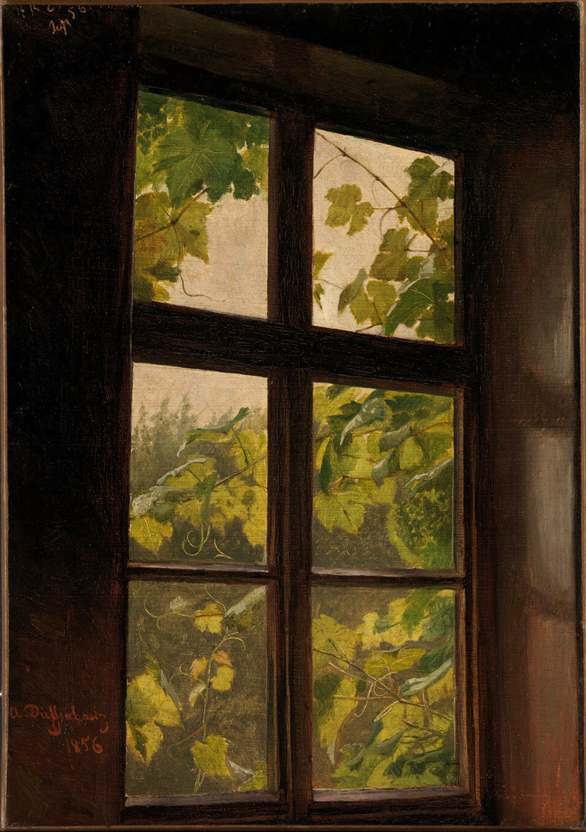 Антон Генрих Диффенбах «Окно», 1856 г.