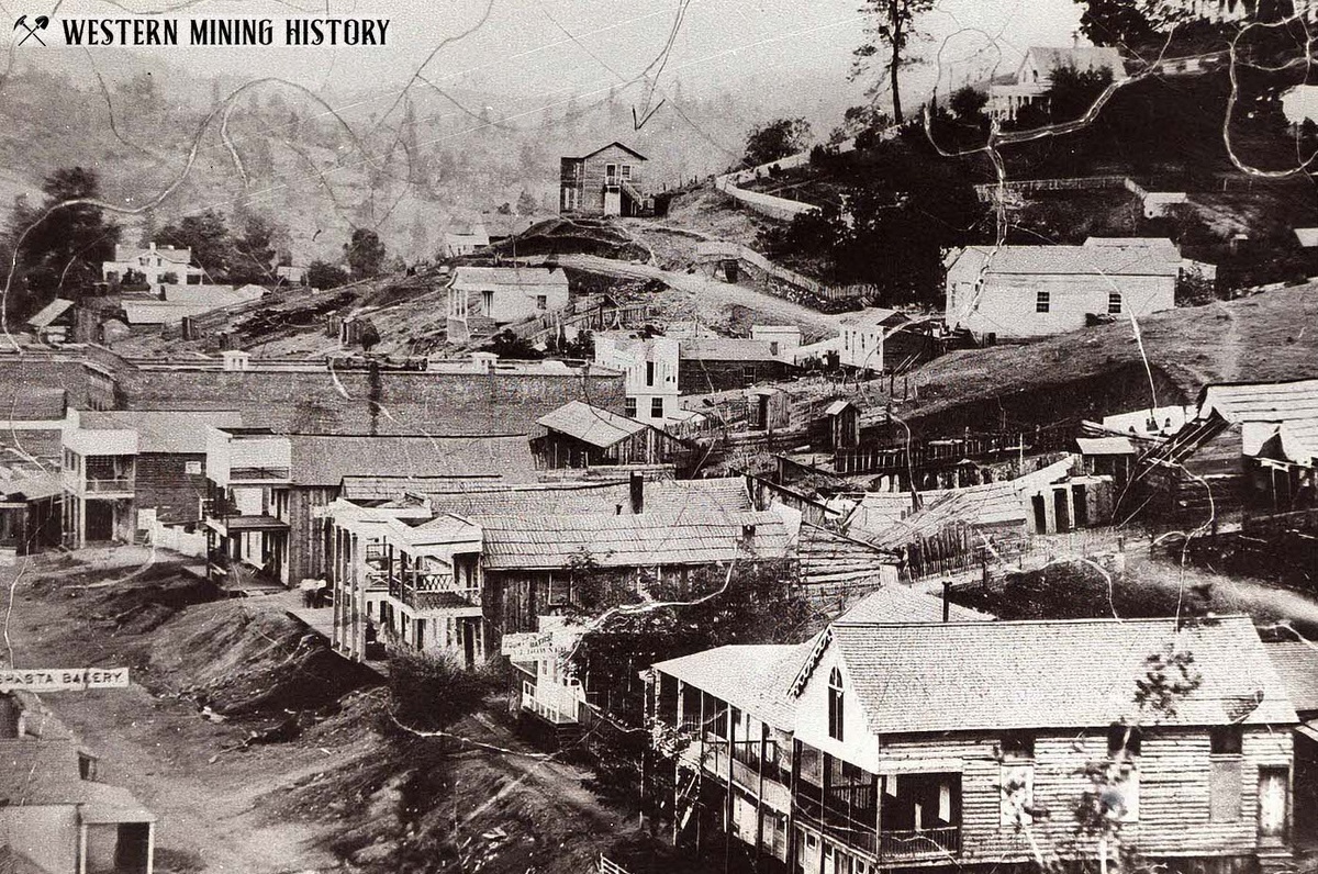 Шахтерский поселок в Калифорнии, 1850гг