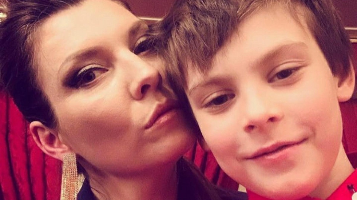 Ольга Скабеева с сыном Захаром