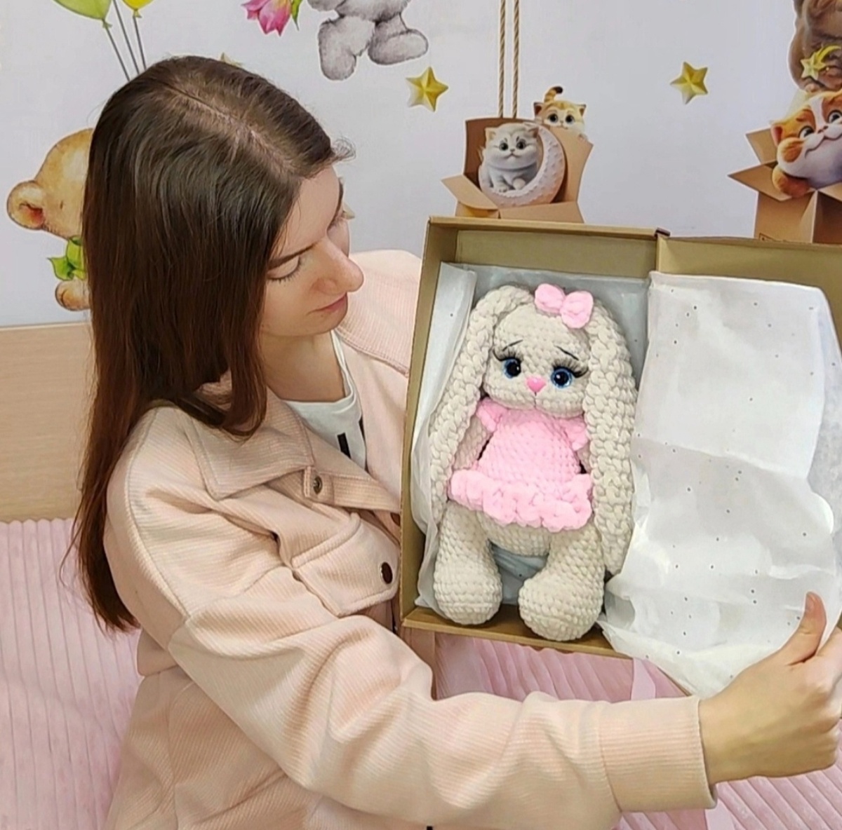 Я (Екатерина Матинова) и плюшевый зайка