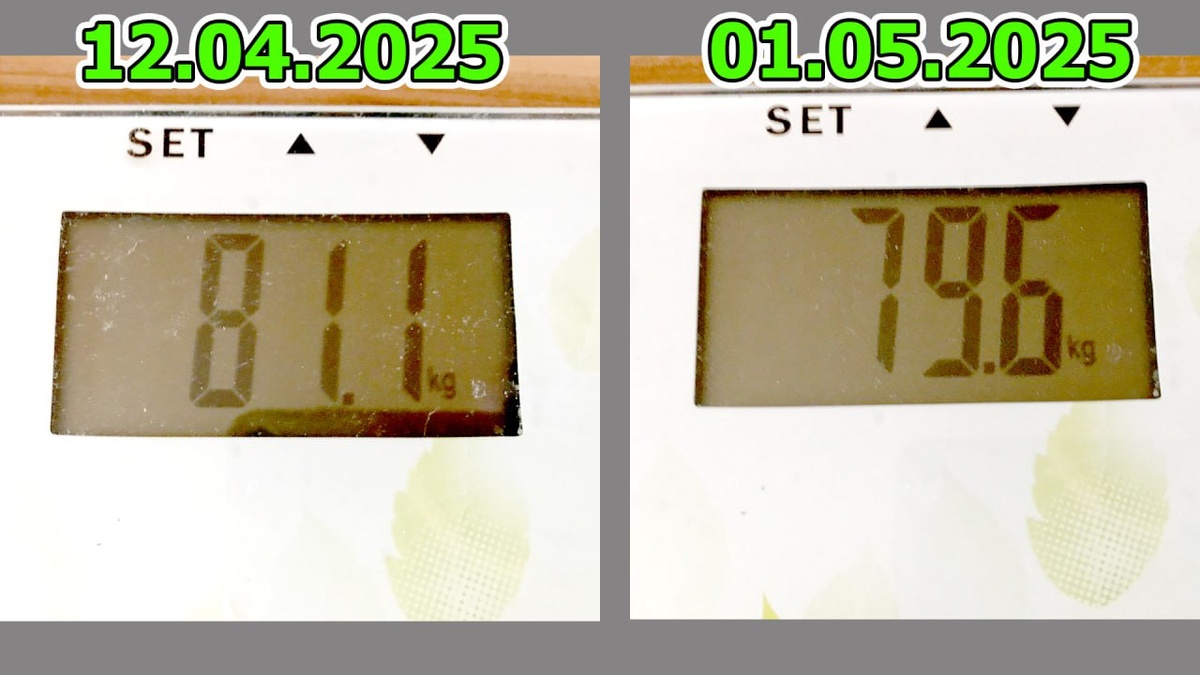 Мой результат за 2 недели.