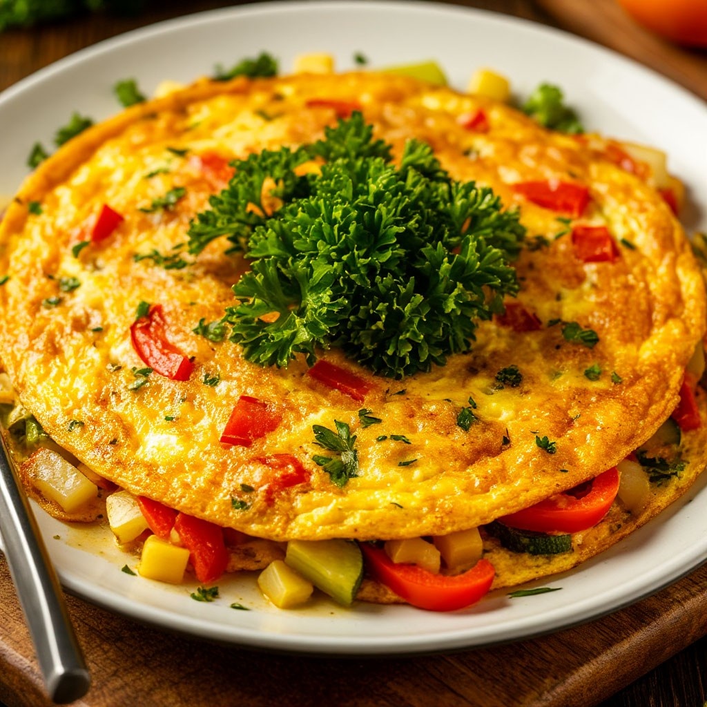 Омлет с овощами