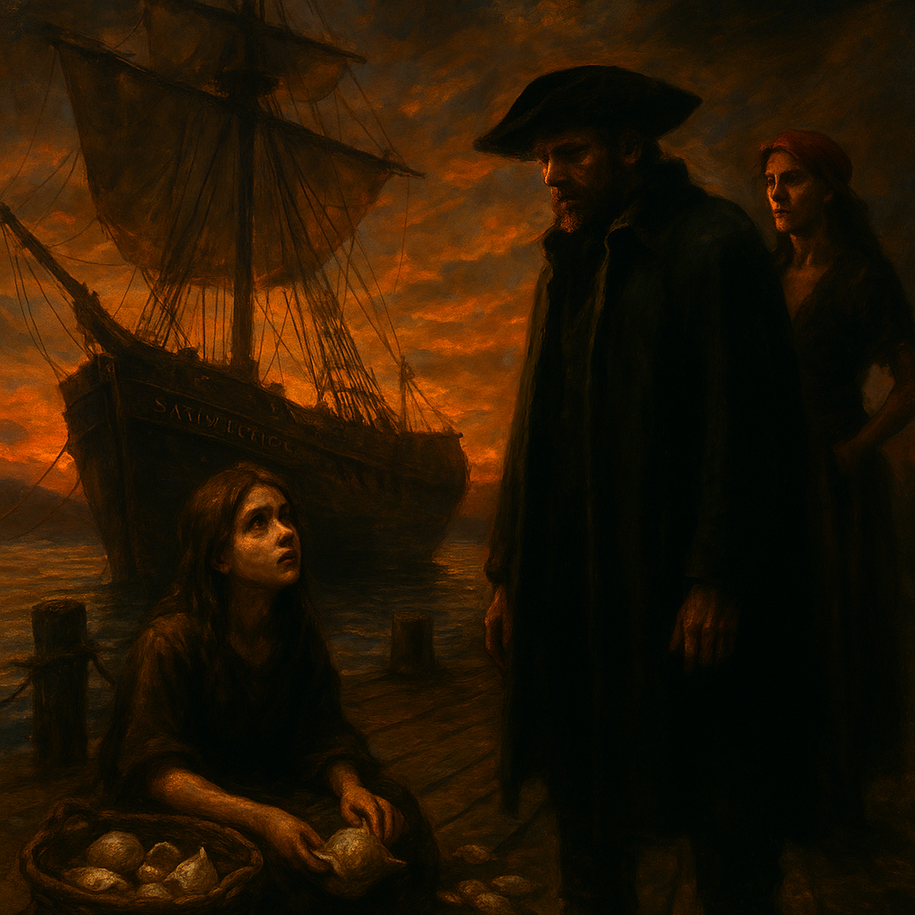 Перед ней — корзина ракушек, и в каждой, говорили, можно было услышать голос Генри.