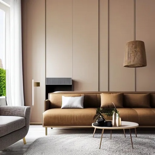 Современный интерьер в природных оттенках