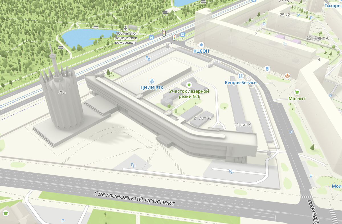 Современный вид ЦНИИ РТК