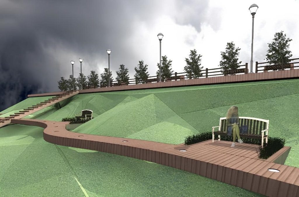 эскиз проекта благоустройства набережной Тьмаки в Твери