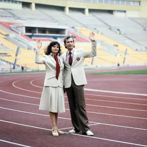 Парадная форма советских олимпийцев, Москва, 1980 год.
Олег Иванов, Виталий Созинов / ТАСС