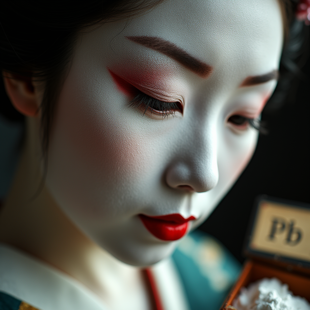 За идеальной белизной лица скрывалась смертельная опасность: косметика гейш содержала до 70% соединений свинца.