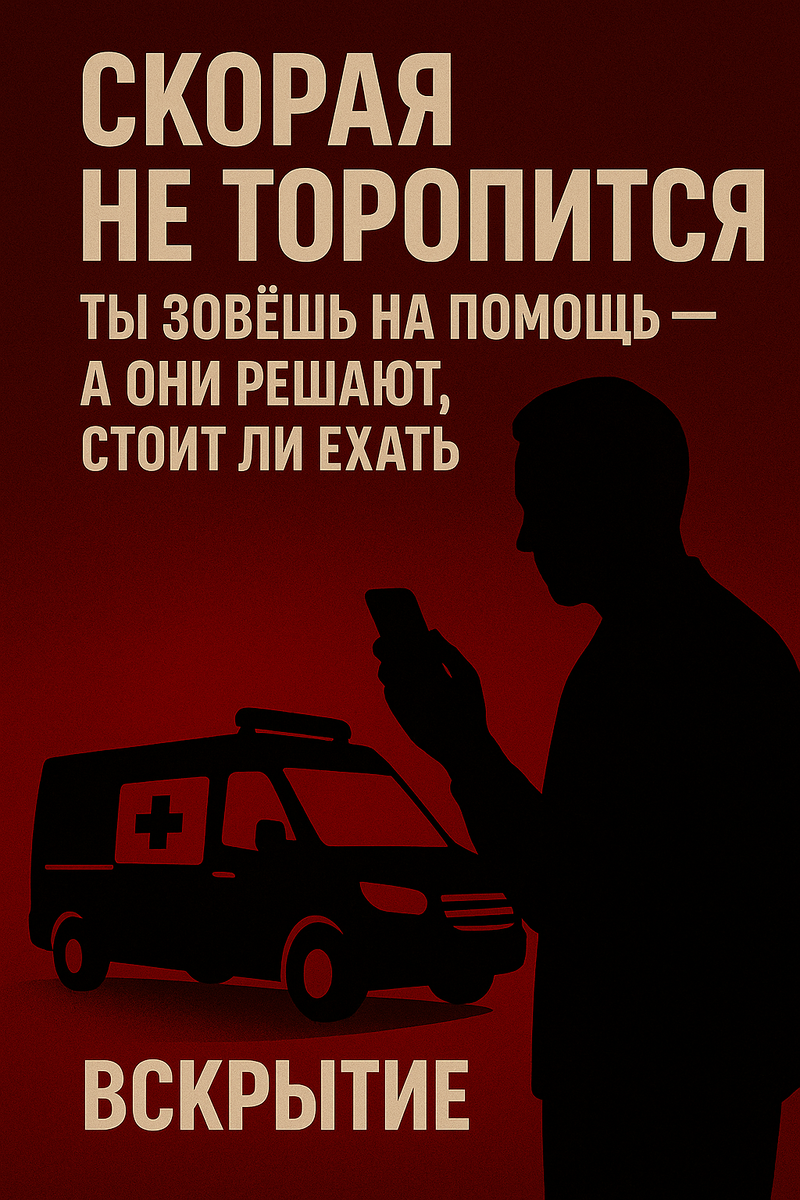 Когда ты звонишь 103, начинается отсчёт. Но не к спасению — а к ожиданию. Минуты тянутся, как резина. Ты орёшь в трубку, а диспетчер спрашивает: «А сознание потерял? А дыхание есть? А может, не так уж и срочно?». И пока ты рвёшь голос, скорая только ставится в очередь.