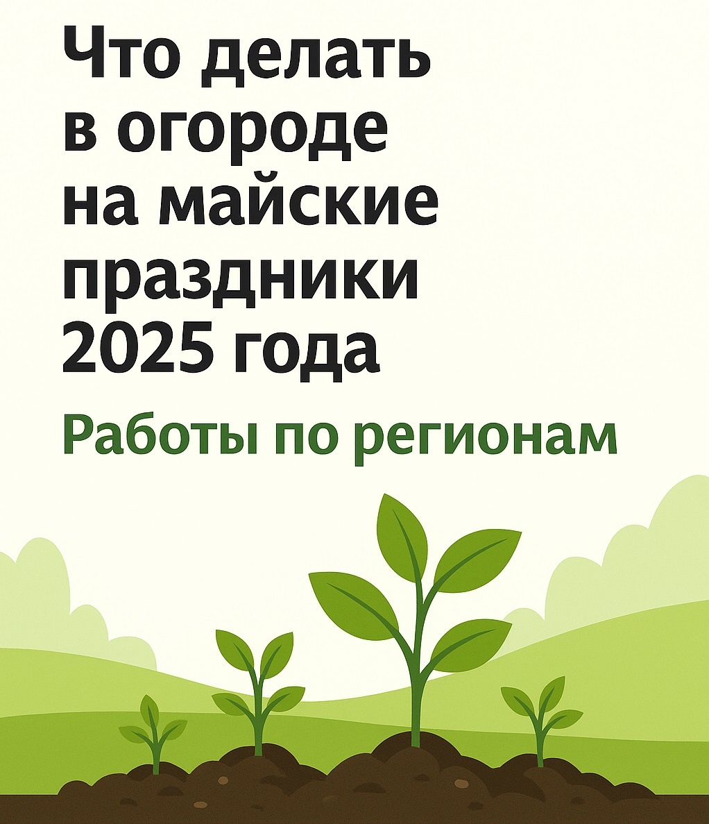 Что делать в огороде на майские праздники 