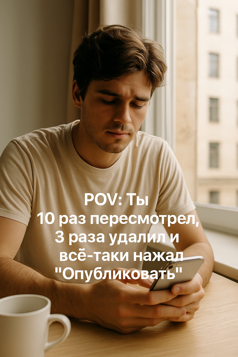 Или так и не нажал (что чаще)