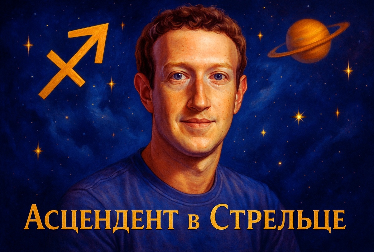 Марк Цукерберг - Асцендент в Стрельце