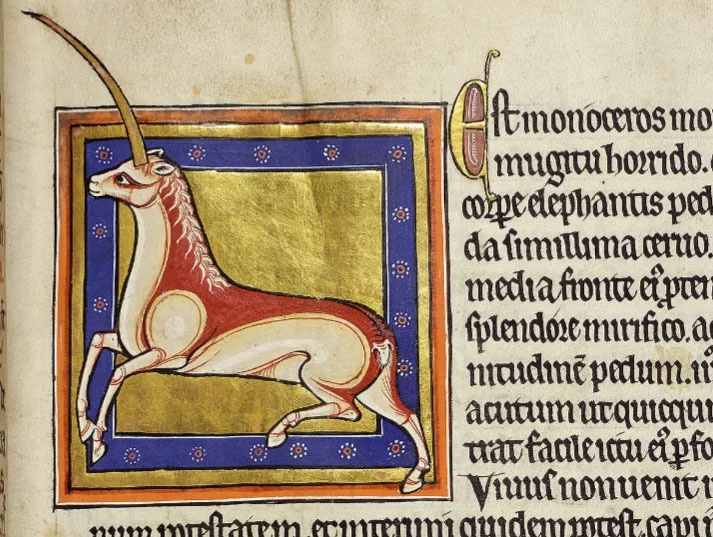 Иллюстрация из Абердинского бестиария, ок. 1200 г.