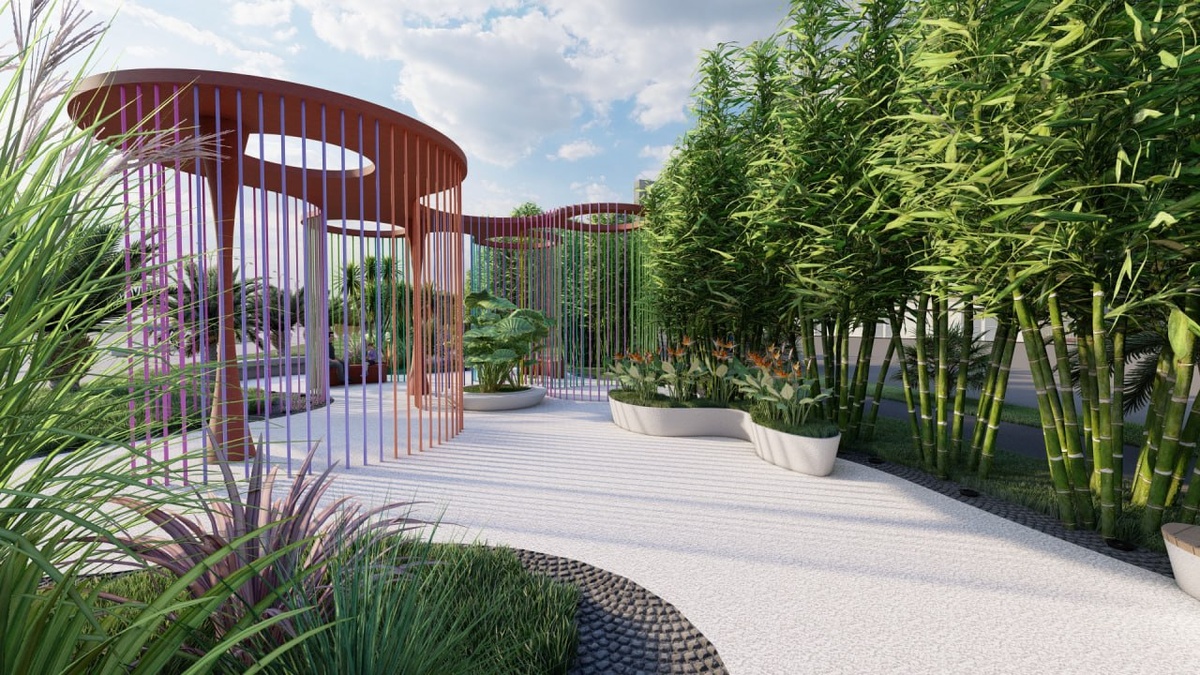 Зона отдыха будет обустроена в районе аквапарка