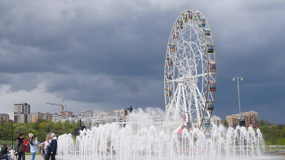 В Чебоксарах открыли сезон фонтанов.📷Фото: Telegram-канал Олега Николаева