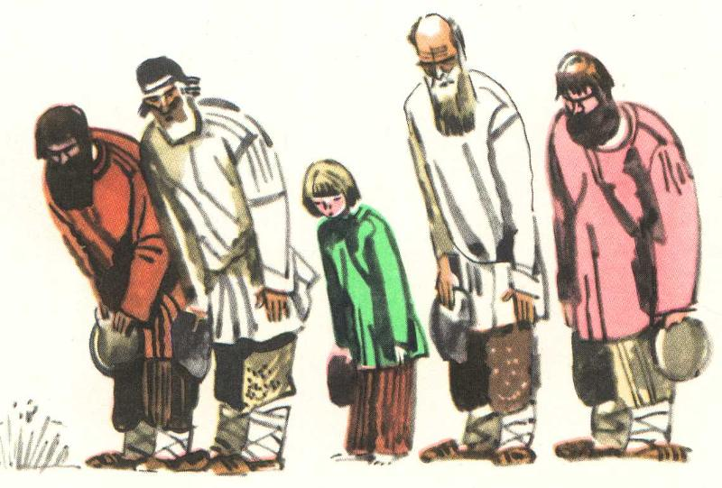 Зрители слушают просьбу барина-новатора. Найдено на Яндекс.Картинках