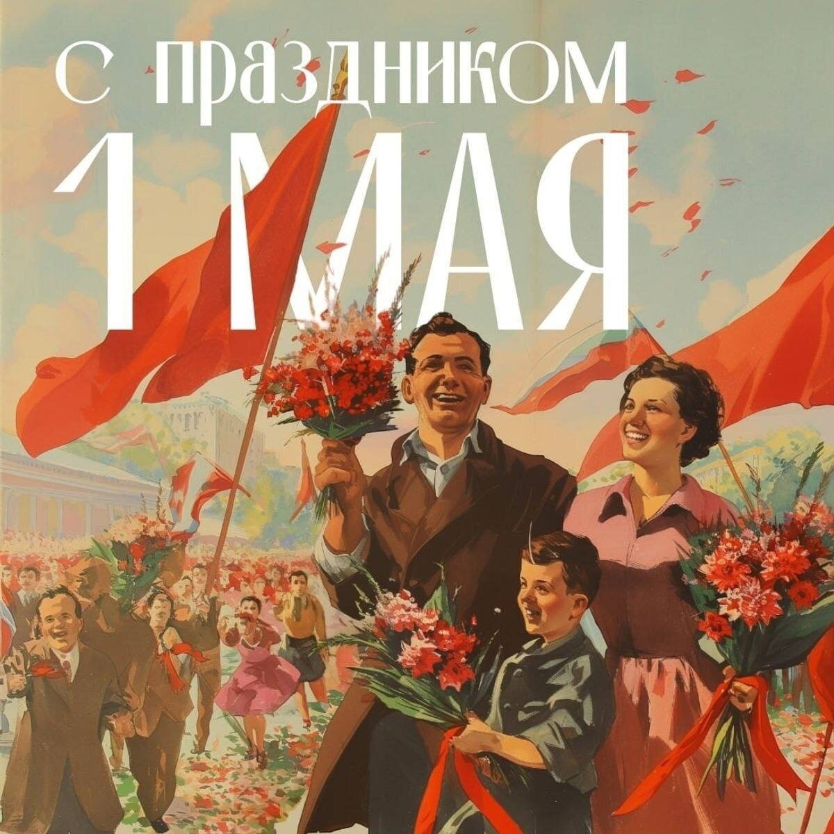 С Первомаем!
