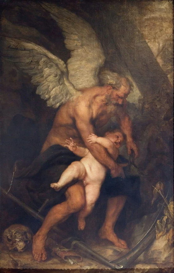 Хронос подрезает крылья Амуру, Антонис ван Дейк, 1627