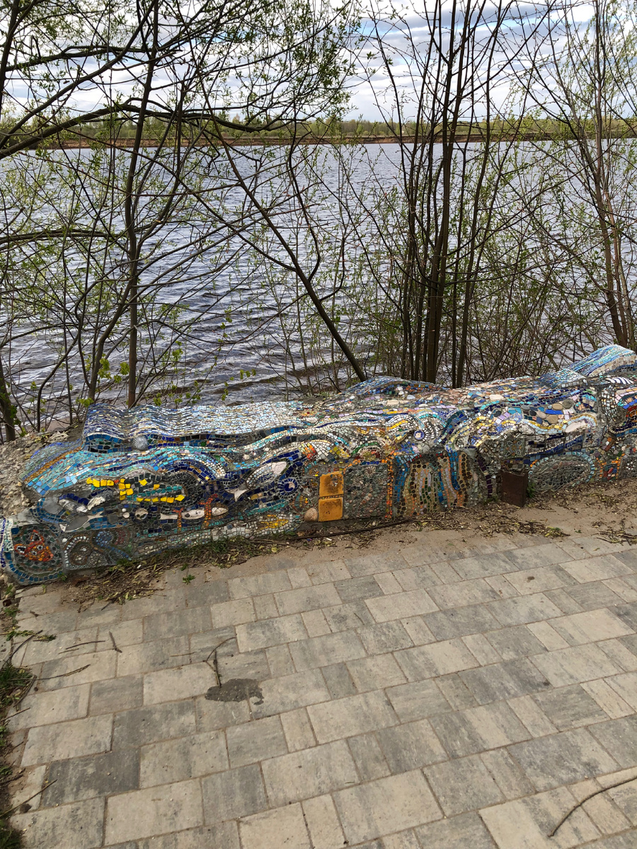 Мозаичный камень. Фото автора.