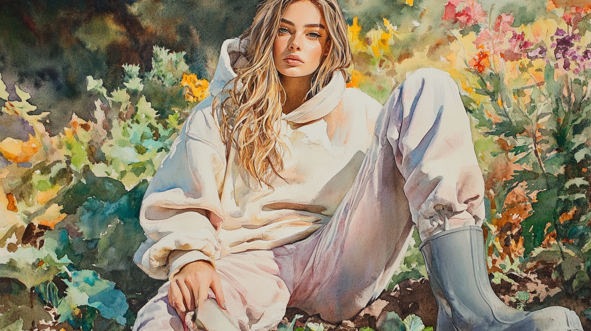 Вот такая у меня могла бы быть старшая дочь или младшая сестра. Фантазия нейросети. 