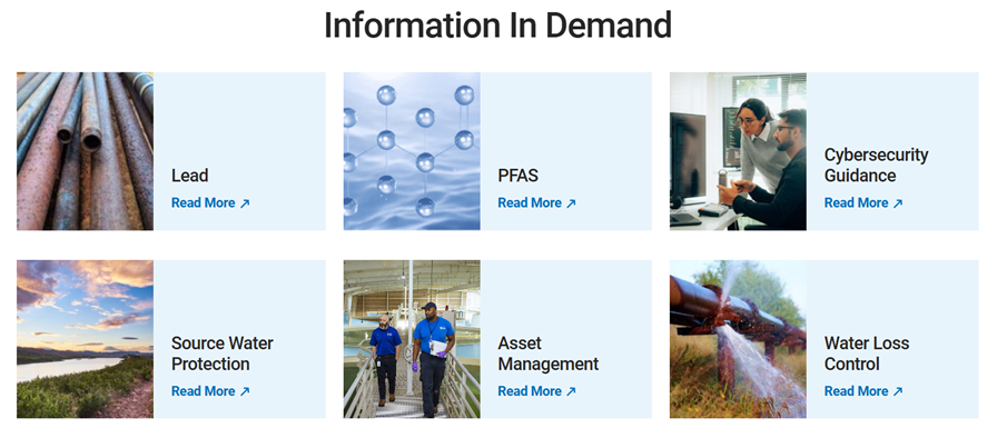 Скриншот с сайта AWWA