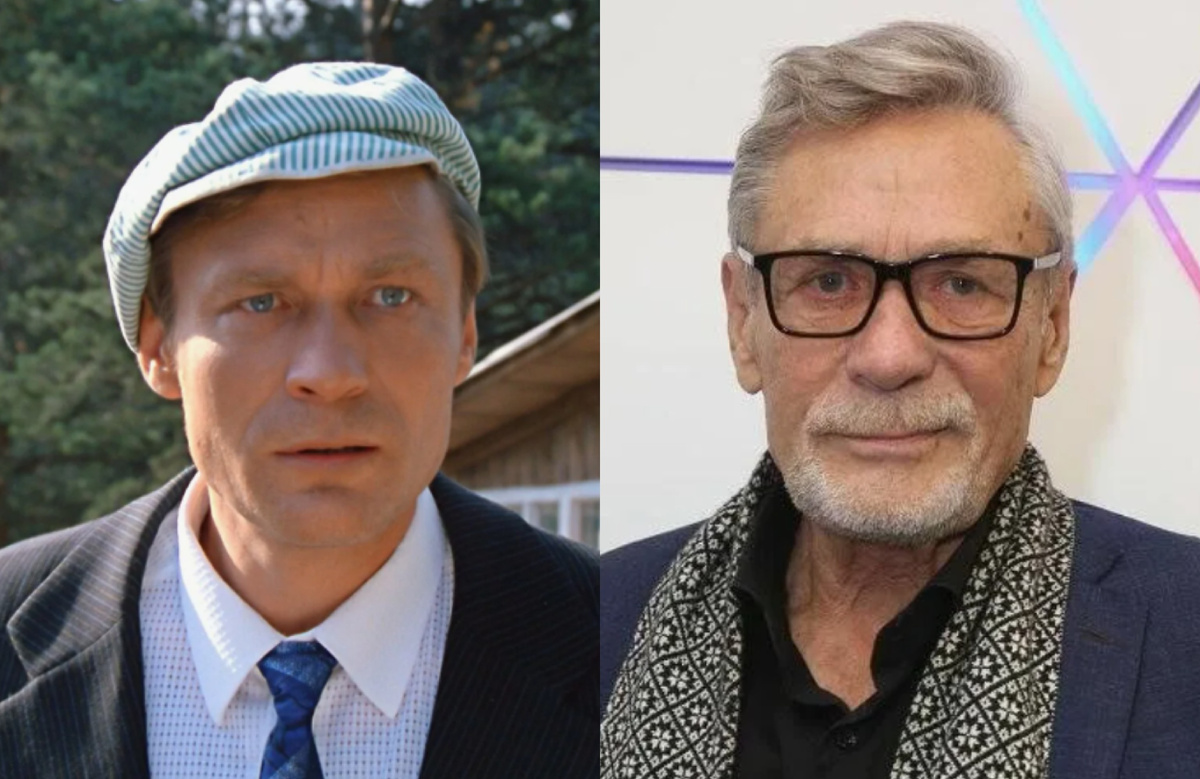 на фото Александр Михайлов в фильме "Любовь и голуби" и сейчас 