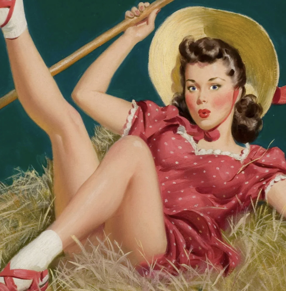 Постер в стиле Пинап