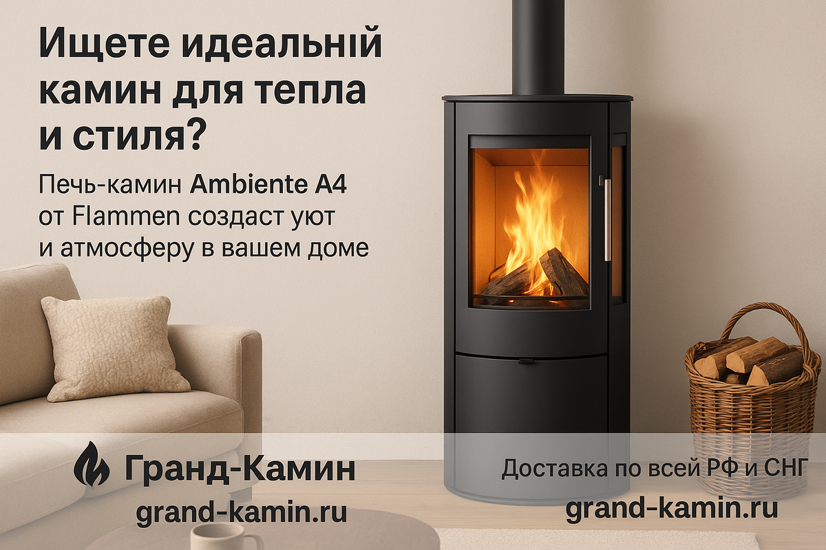    Печи-камины Ambiente A4: как создать уют и сэкономить на отоплении с этим стильным решением Kamin