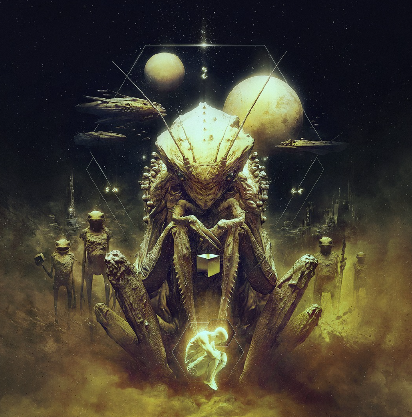 Обложка польского издания «Милости богов». Художник — Dark Crayon (он же рисовал обалденные обложки к «Пространству».