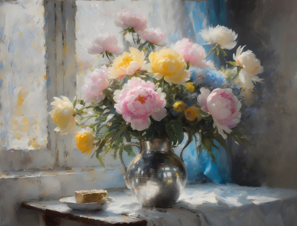 " Пионы" Источник изображения :  id179090393