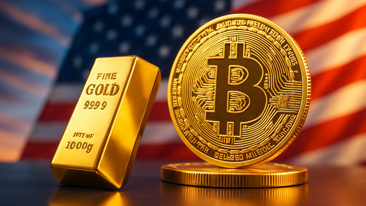 Золото и Bitcoin - очень перспективные активы