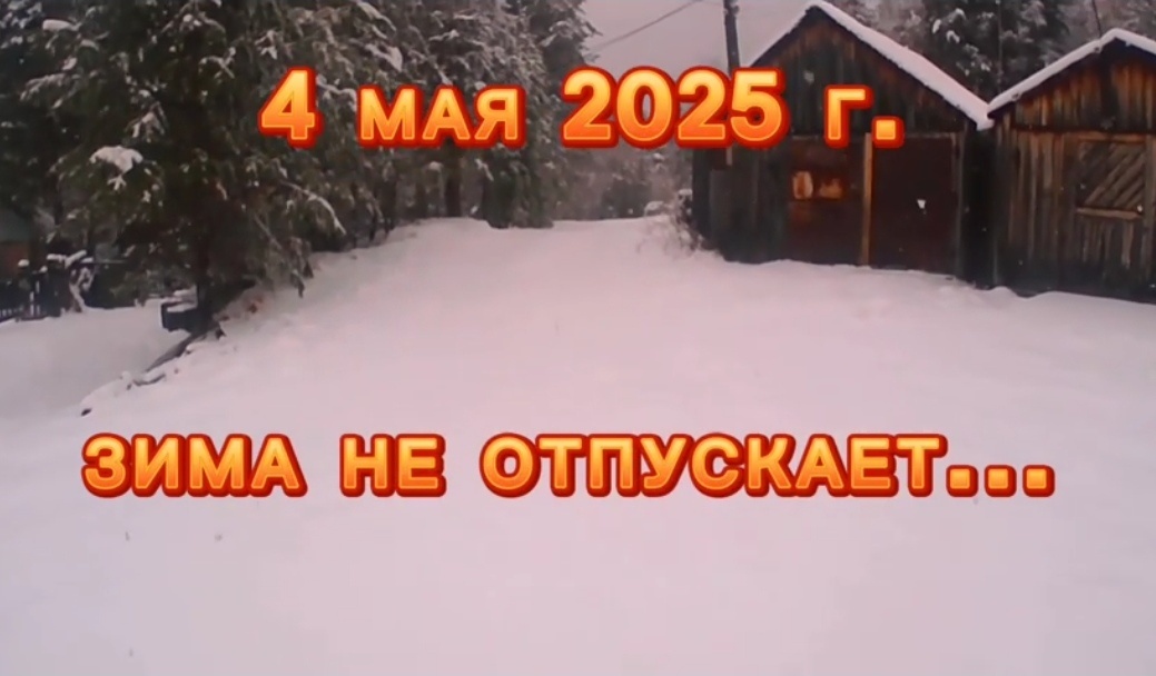 4 МАЯ. Зима не отпускает...