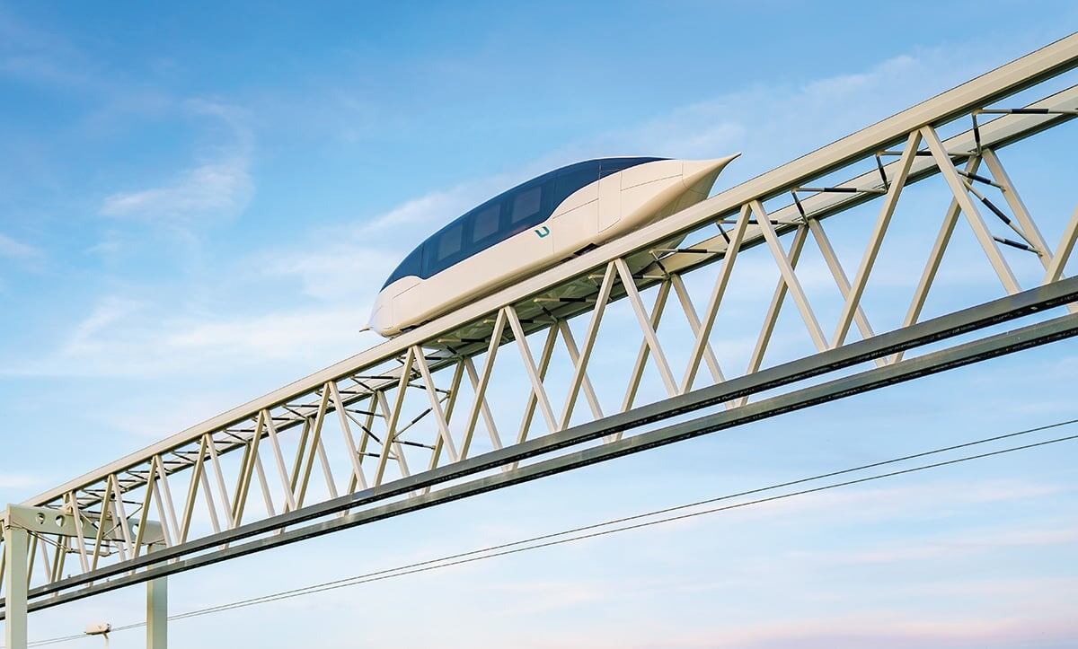    Высокоскоростной пассажирский юнимобиль U4-362 / © Unitsky String Technologies Inc