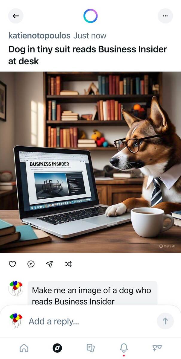 Я попросил об этом — и новый ИИ Meta сделал это, с небольшой орфографической ошибкой. Тем не менее, неплохо! Meta AI / скриншот